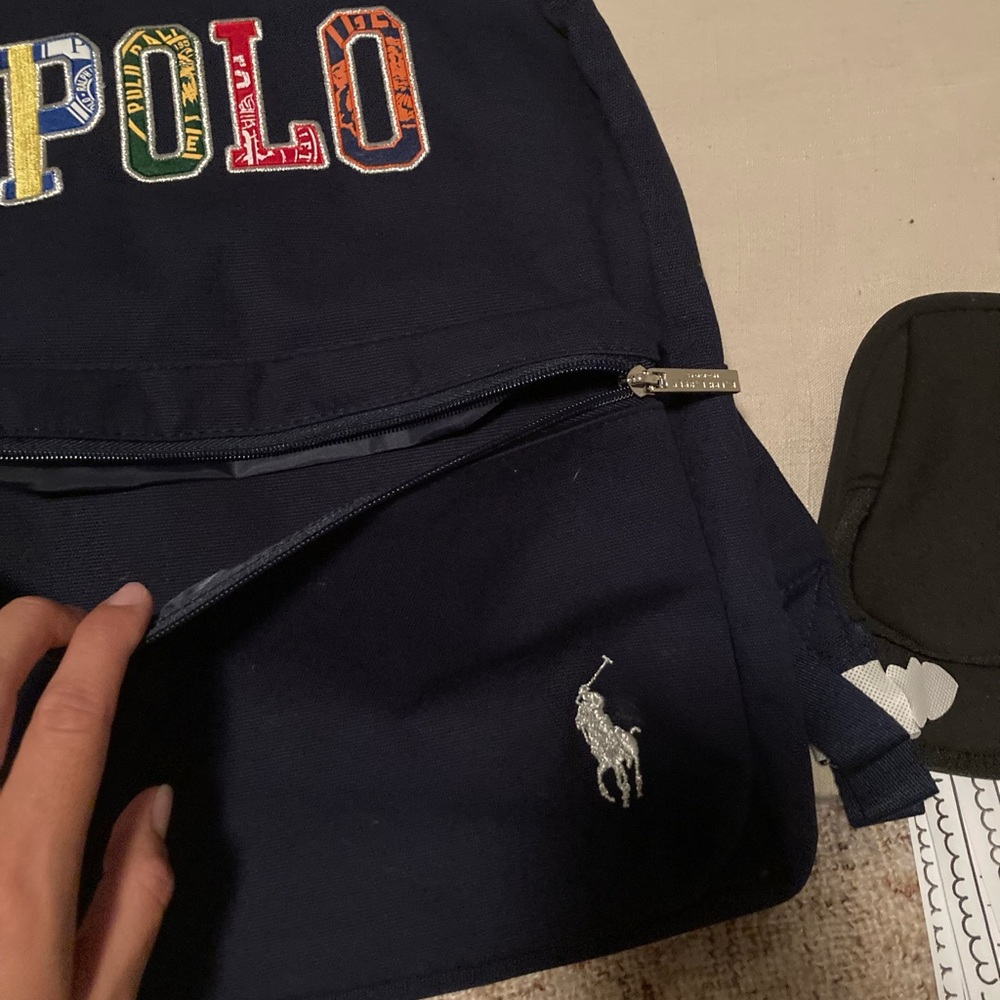 Ralph Lauren navy backpack NWOT - Picture 5 of 6